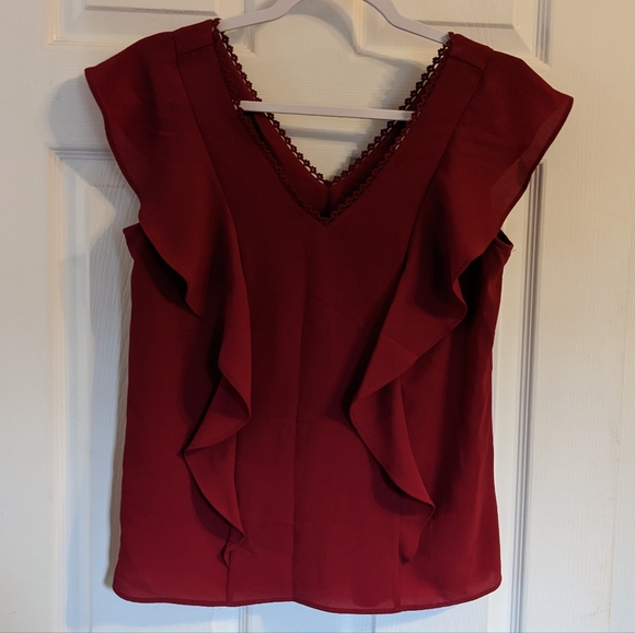 Reitmans Red Blouse XSmall - Picture 2 of 5